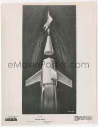 1y1990 MAN IN SPACE 7.75x10 still 1956 Walt Disney, cool art of cartoon rocket ship in sections!