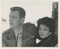 1y2017 NATALIE WOOD/ROBERT WAGNER 8.25x10 still 1958 husband & wife together & he's in uniform!