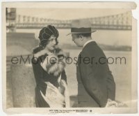 1y2020 NEW YORK 8.25x10 still 1927 pretty Estelle Taylor & William Powell w/ bridge in background!