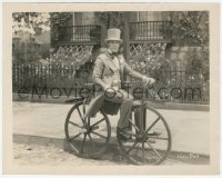 1y2023 NOT SO LONG AGO 8x10 still 1925 Ricardo Cortez on 1850 model tandem bicycle, ultra rare!