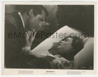 1y2027 NOTORIOUS 8x10.25 still 1946 Gary Grant leaning over Ingrid Bergman in bed, Hitchcock classic!