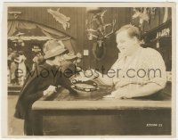 1y2032 OUT WEST 8x10 key book still 1918 Fatty Arbuckle donates to Salvation Army worker Alice Lake!