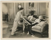 1y2035 PARLOR BEDROOM & BATH 8x10.25 still 1931 Greenwood pushing Buster Keaton away with her foot!