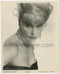 1y2044 PRIZE 8x10 still 1963 super close portrait of beautiful Elke Sommer in low-cut dress!