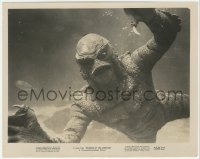 1y2049 REVENGE OF THE CREATURE 8x10 still 1955 best close up of the monster swimming underwater!