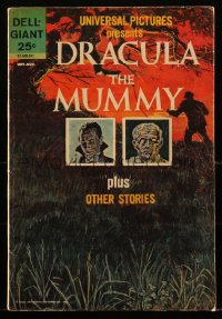 1y0385 DRACULA THE MUMMY & OTHER STORIES comic book 1963 comic adaptations of Universal monsters!