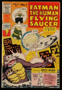 1y0390 FATMAN THE HUMAN FLYING SAUCER #1 comic book 1967 by Captain Marvel's Otto Binder & C.C. Beck!