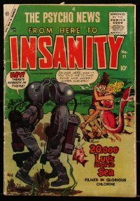 1y0395 FROM HERE TO INSANITY #11 comic book August 1955 art by Jack Kirby on 64 of the 68 pages!