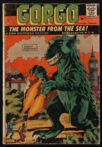 1y0398 GORGO #1 comic book May 1961 cover art by Dick Giordano, Steve Ditko, Charles Nicholas