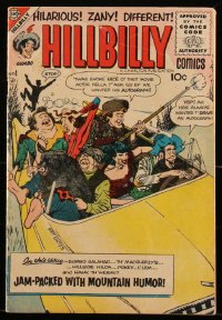 1y0402 HILLBILLY COMICS #4 comic book July 1956 art by Art Gates, jam-packed with mountain humor!