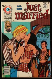 1y0405 JUST MARRIED #108 comic book December 1975 cover art by Enrique Nieto, Nicholas, Alascia!