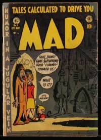 1y0544 MAD #1 comic book October 1952 first issue, cover by Harvey Kurtzman, Wally Wood, Jack Davis!