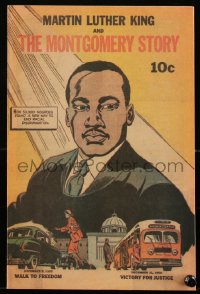 1y0409 MARTIN LUTHER KING JR. comic book 1957 art by Dan Berry, The Montgomery Story!