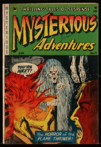 1y0413 MYSTERIOUS ADVENTURES #14 comic book 1953 pre-code stories & art by Goldfarb, Baer, D'Agostino