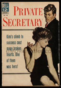 1y0421 PRIVATE SECRETARY #1 comic book February 1962 Kim's climb to success cost many broken hearts!