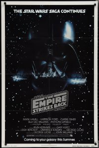 1y0678 EMPIRE STRIKES BACK NSS style advance 1sh 1980 George Lucas classic, Vader in space!