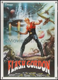 1y0191 FLASH GORDON Italian 1p 1980 different art of Sam Jones by Renato Casaro!