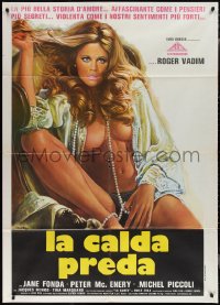 1y0196 GAME IS OVER Italian 1p R1977 Roger Vadim's La Curee, sexiest different art of Jane Fonda!