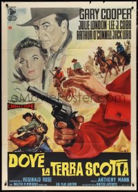 1y0311 MAN OF THE WEST Italian 1p 1959 Anthony Mann, western cowboy Gary Cooper by Rolf Goetze!