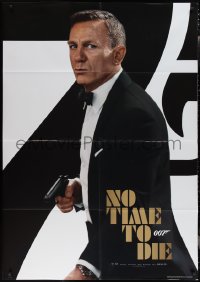 1y0218 NO TIME TO DIE teaser Italian 1p 2021 Daniel Craig as James Bond 007 w/ gun!