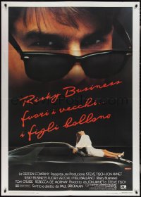 1y0223 RISKY BUSINESS Italian 1p 1984 different image of Tom Cruise & Rebecca De Mornay!