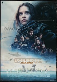 1y0226 ROGUE ONE Italian 1p 2016 A Star Wars Story, incredible image of Death Star and battle!