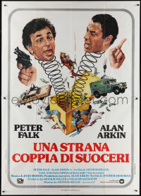 1y0262 IN-LAWS Italian 2p 1979 classic Peter Falk & Alan Arkin screwball comedy!