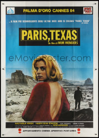 1y0272 PARIS, TEXAS Italian 2p 1984 Wim Wenders, different image of Nastassja Kinski in desert!