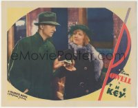 1y1117 KEY LC 1934 close up of Edna Best handing cash to William Powell, Michael Curtiz, ultra rare