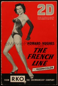 1y0089 FRENCH LINE 2D pressbook 1954 Howard Hughes, many images of sexy Jane Russell, rare!