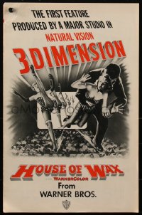 1y0098 HOUSE OF WAX 3D pressbook 1953 the first feature produced by a major studio in 3-Dimension!