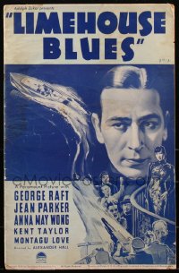 1y0113 LIMEHOUSE BLUES pressbook 1934 George Raft, Anna May Wong, Jean Parker, ultra rare!