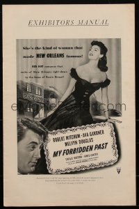 1y0129 MY FORBIDDEN PAST pressbook 1951 Ava Gardner is the kind of girl that made New Orleans famous!