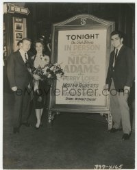 1y2016 NATALIE WOOD/NICK ADAMS 7.5x9.5 still 1955 appearing with Perry Lopez at New Jersey theater!