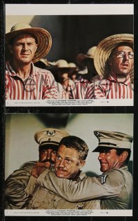 1y1637 PAPILLON 8 8x10 mini LCs 1973 Steve McQueen, Dustin Hoffman, Franklin J. Schaffner classic!