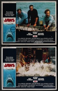 1y1256 JAWS 8 LCs 1975 Roy Scheider, Robert Shaw, Richard Dreyfuss, Steven Spielberg, complete set!