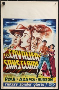 1z0351 HORIZONS WEST Belgian 1952 Budd Boetticher, art of Robert Ryan, Julia Adams & Rock Hudson!