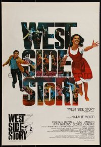 1z0356 WEST SIDE STORY Belgian R1970s Academy Award winning classic musical directed by Robert Wise