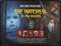 1z0649 WATCHER IN THE WOODS British quad 1982 Disney, just game until a girl vanished for 30 years!