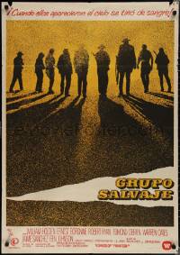 1z0431 WILD BUNCH Spanish R1979 Sam Peckinpah cowboy classic starring William Holden & Ernest Borgnine