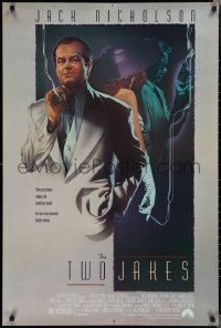 1z1473 TWO JAKES 1sh 1990 cool full-length art of smoking Jack Nicholson by Rodriguez!