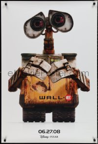 1z1482 WALL-E advance DS 1sh 2008 Walt Disney & Pixar CGI, close-up of star WALL-E!