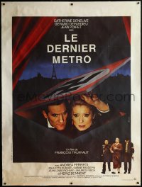 2a0581 LAST METRO linen French 1p 1980 Catherine Deneuve, Gerard Depardieu, Francois Truffaut