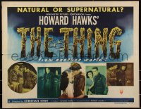 2a0360 THING style A 1/2sh 1951 Howard Hawks horror classic, montage shows 5 scenes from the movie!