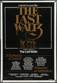 2a0956 LAST WALTZ linen 1sh 1978 Martin Scorsese, it started as a rock concert & became a celebration!