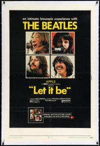 2a0959 LET IT BE linen 1sh 1970 Beatles, John Lennon, Paul McCartney, Ringo Starr, George Harrison!