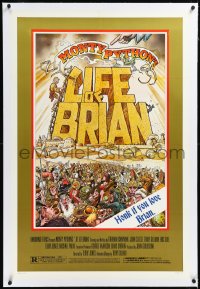 2a0963 LIFE OF BRIAN linen style B 1sh 1979 Monty Python, Stout art, Chapman, honk if you love him!