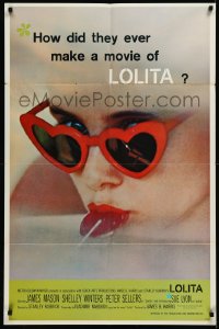 2a0458 LOLITA 1sh 1962 Stanley Kubrick classic, Sue Lyon, how did they ever make this movie!