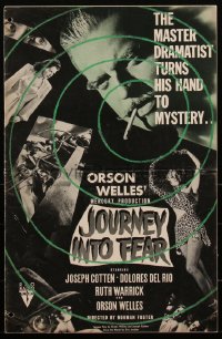 2a0392 JOURNEY INTO FEAR pressbook 1942 Orson Welles, Joseph Cotten, Dolores Del Rio, ultra rare!