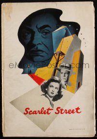 2a0405 SCARLET STREET pressbook 1945 Fritz Lang, Edward G. Robinson, Joan Bennett, ultra rare!